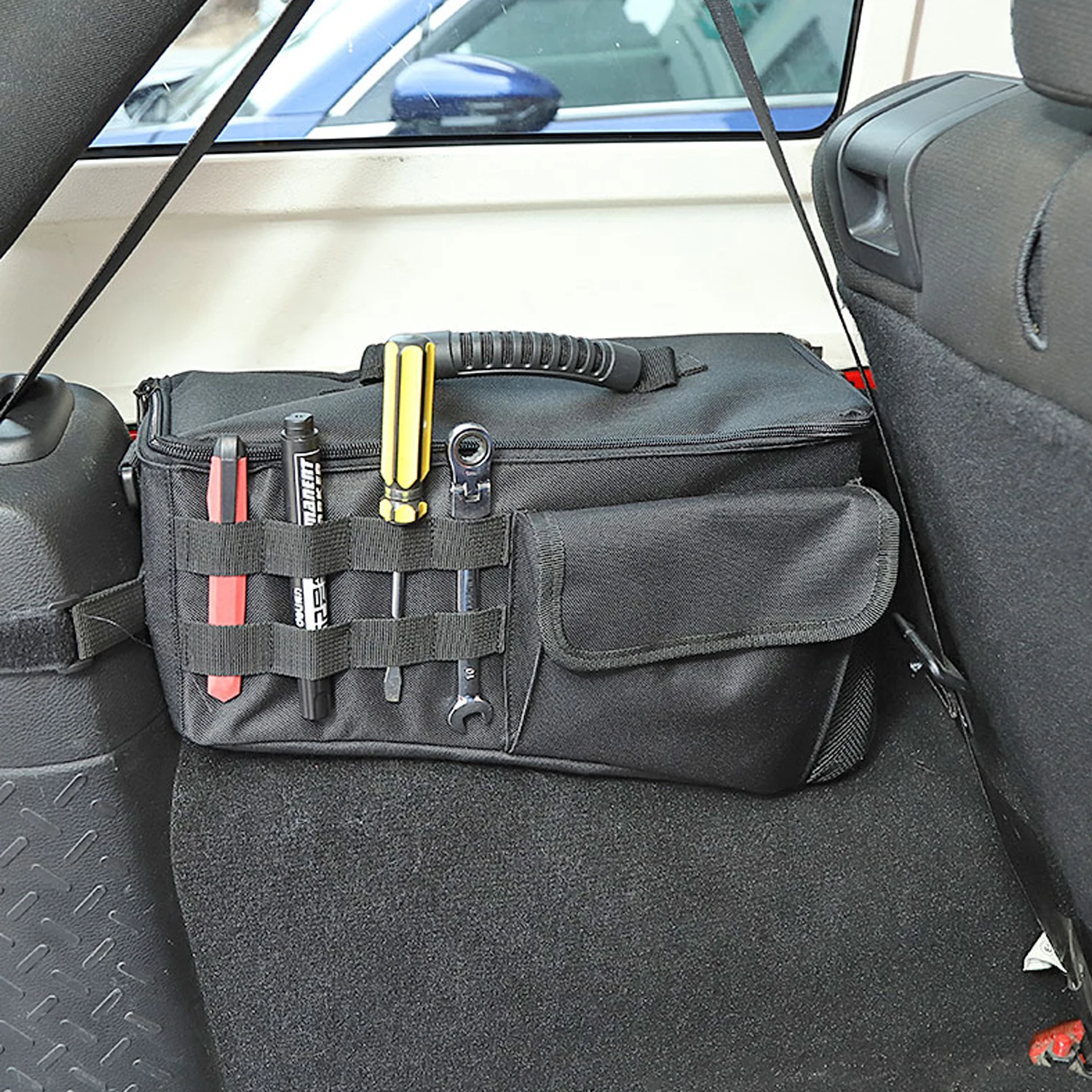 Auto kofferraum seitliche Aufbewahrung tasche Organizer Werkzeug ablage für  Jeep Wrangler JK JL 4 Türen 2014-2018 Verstauen Aufräumen Innen zubehör -  AliExpress