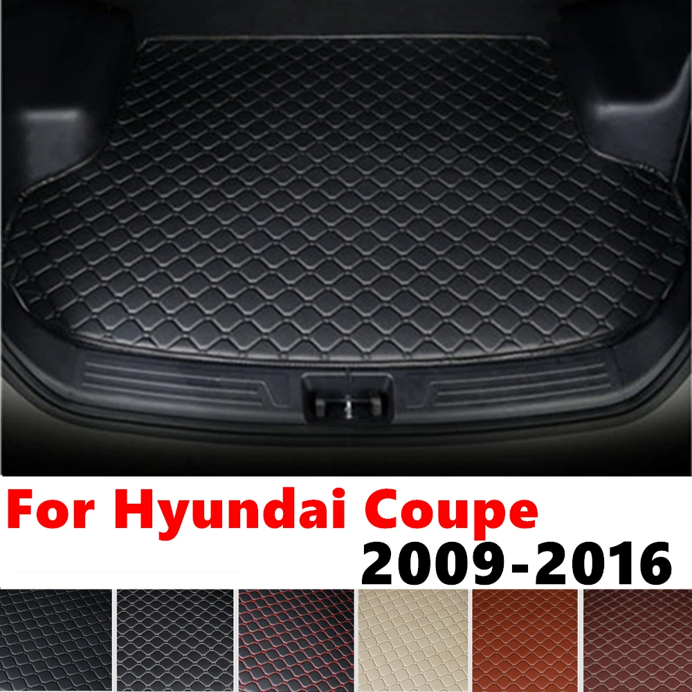 

Коврик для багажника автомобиля для Hyundai Coupe 2016, 2015, 2014, 2013-2009, задний коврик для груза, аксессуары для интерьера, поднос для багажника, коврик для багажа