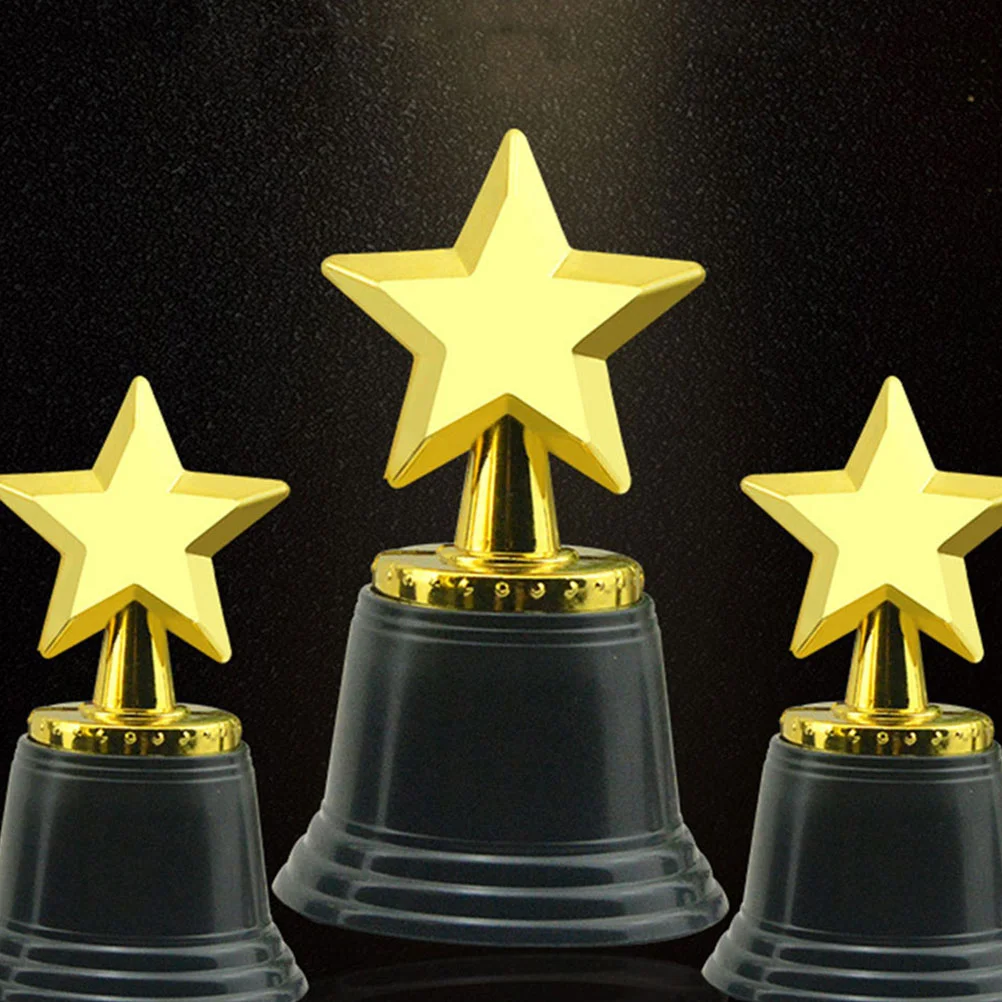 12Pcs Star Shaped Trophies Sports Trophies