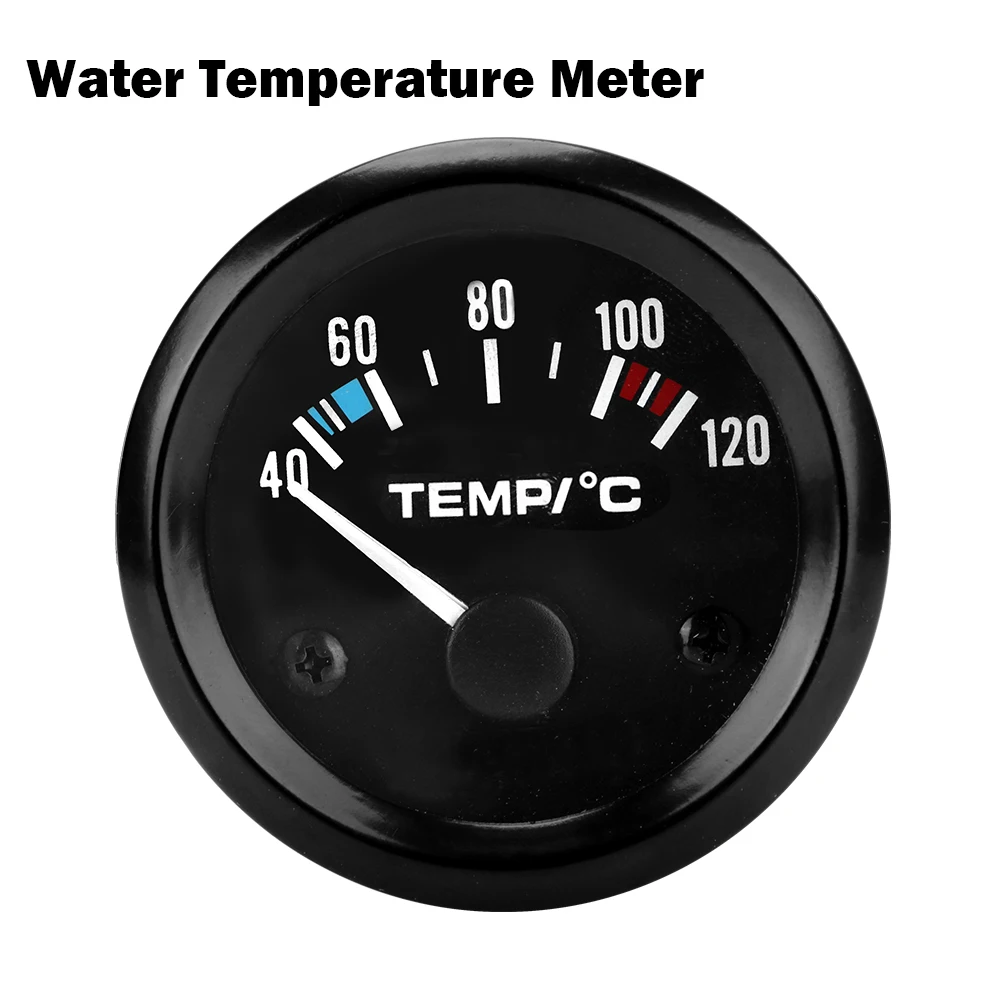 0-100PSI Oil Pressure Gauge 12V Car Automobile Vehicle Water Temperature Meter