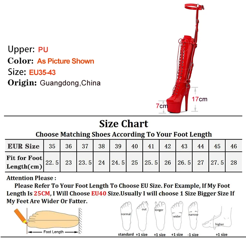Women Erotic Red T-tied Knee-High Boots Pole Dancing Fashion Boots Zip Stiletto Gothic Fetish Long Boots Stripper Shoes