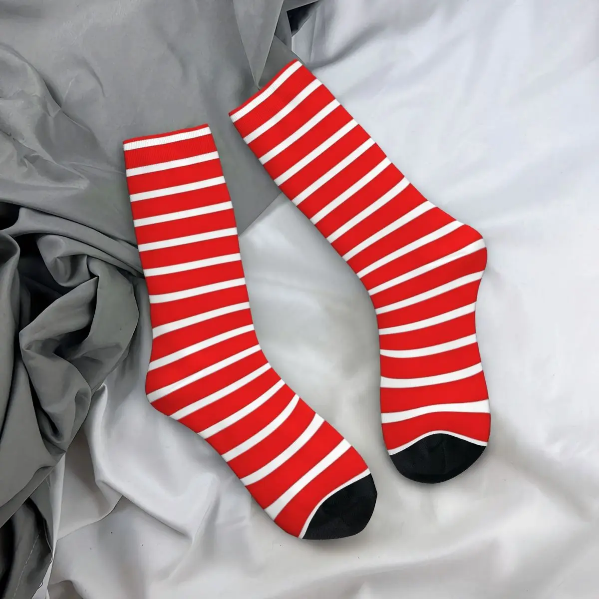 Hot Sale Red And White Stripe Adult Socks,Unisex socks,men Socks women Socks
