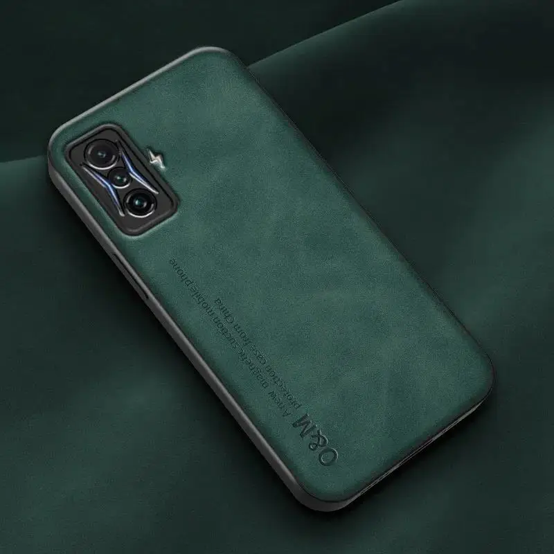 Premium Magnetic Leather Phone Case with Silicone Back Cover