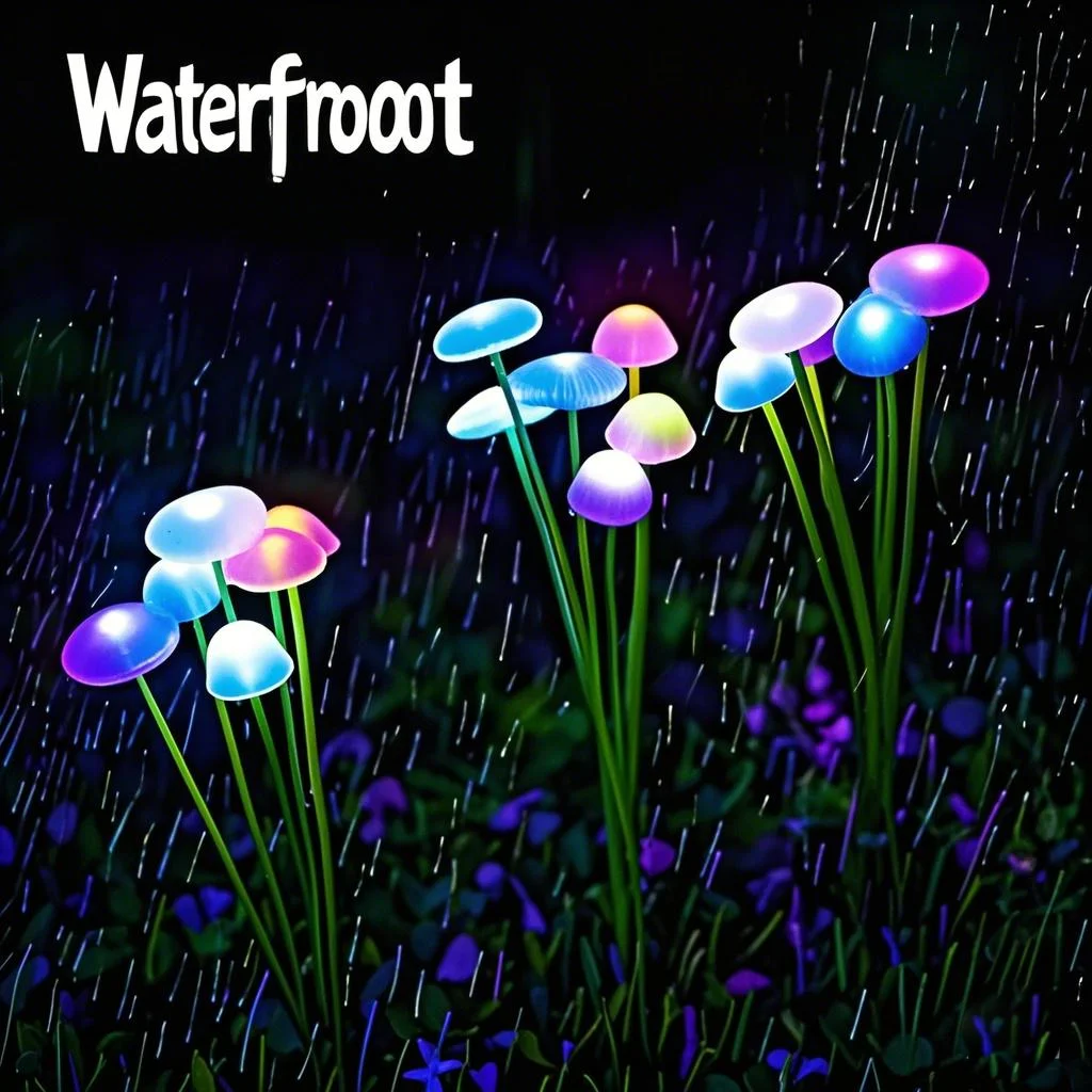 Waterproof Solar LED Mushroom Garden Lights for Outdoor Pathway and Yard Decor