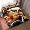 Demon Slayer, Anime Cartoon Gift King Twin Double Child Bedding Set Mircofiber or Polyester Duvet Cover Set Cover Bed Cover with 6