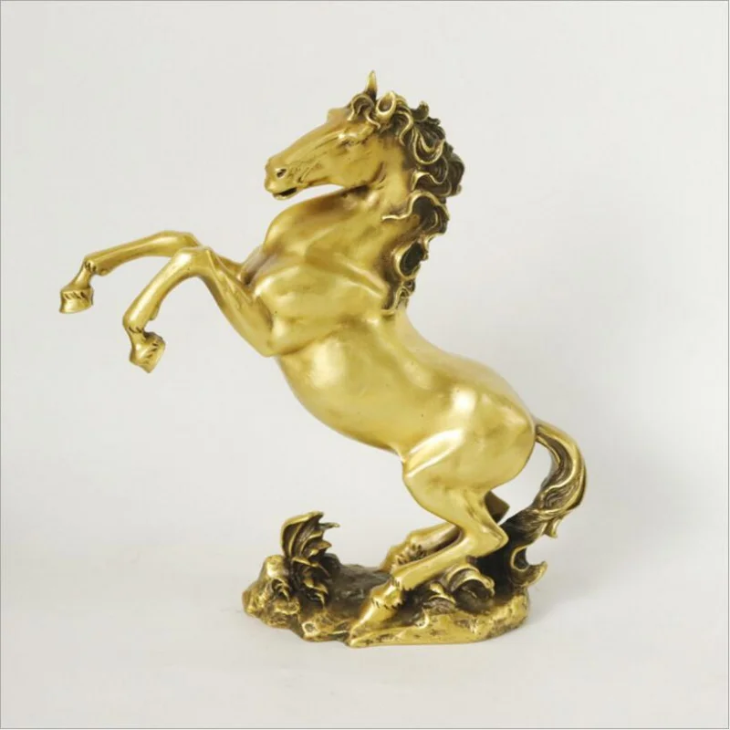 

Copper Statue Pure copper Leaping Horse ornament home decoration ornament copper horse office ornament ornament ornament orname