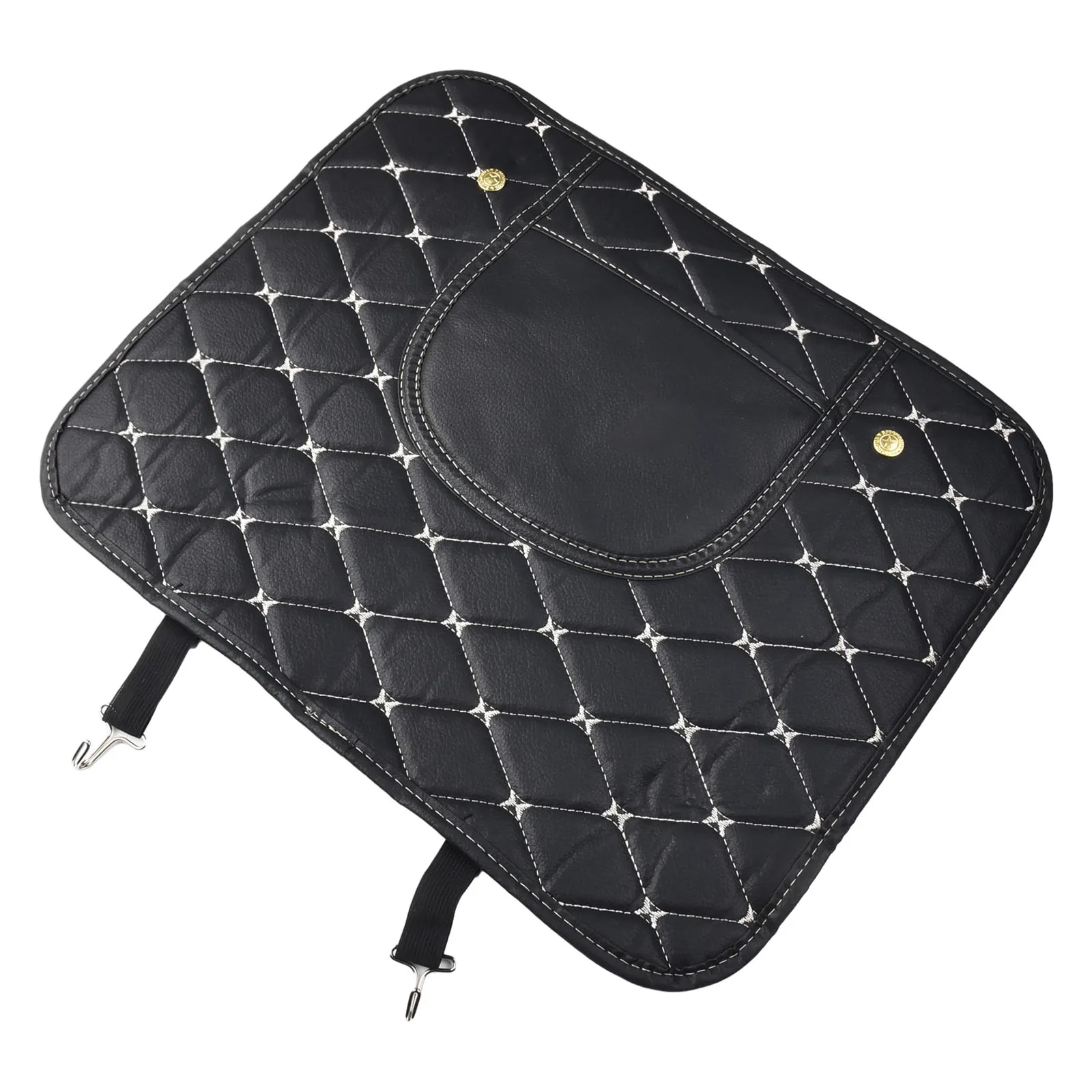 

Halfsize Black PU Leather Car Anti kick Mat, Waterproof Effect, Scratch and Wear Resistant, Enhances Rear Passenger Experience