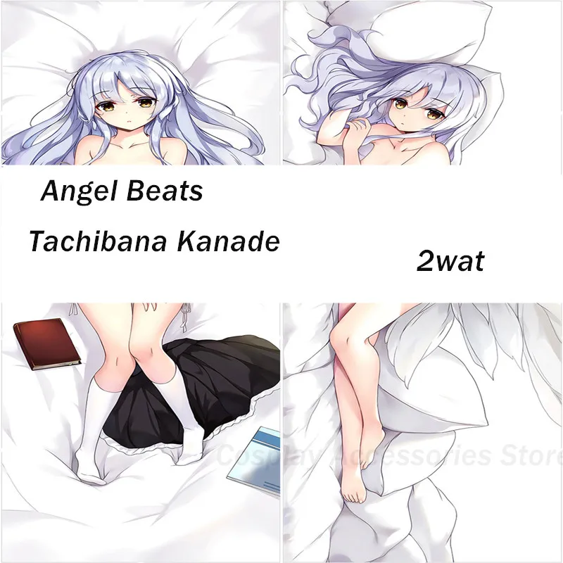 

Japanese Anime Angel Beats Tachibana Kanade Cosplay Dakimakura 2WAY Hugging Body Pillow Case Otaku Pillow Cushion Cover