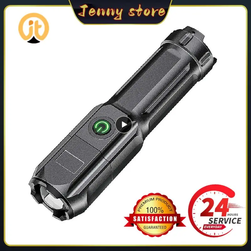 Flashlight Portable Telescopic Led Rechargeable Usb Charging Lighting Flashlight Outdoor Lighting Lamp Spotlight Strong Light