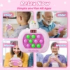 999 Level Electronic Pop Quick Push Bubbles Game Machine Toys Kids Handheld Game Console Whac-A-ole Squeeze Relief Toys Gifts 6