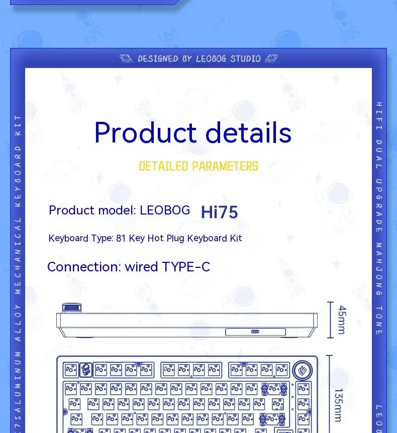 LEOBOG Hi75 Mechanical Keyboard – Gtech Point