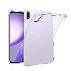 Crystal Clear Airbag Anti - Drop Tablet Case - Soft TPU Silicon Cover for OPPO Pad Mini 8.8in (Clear)