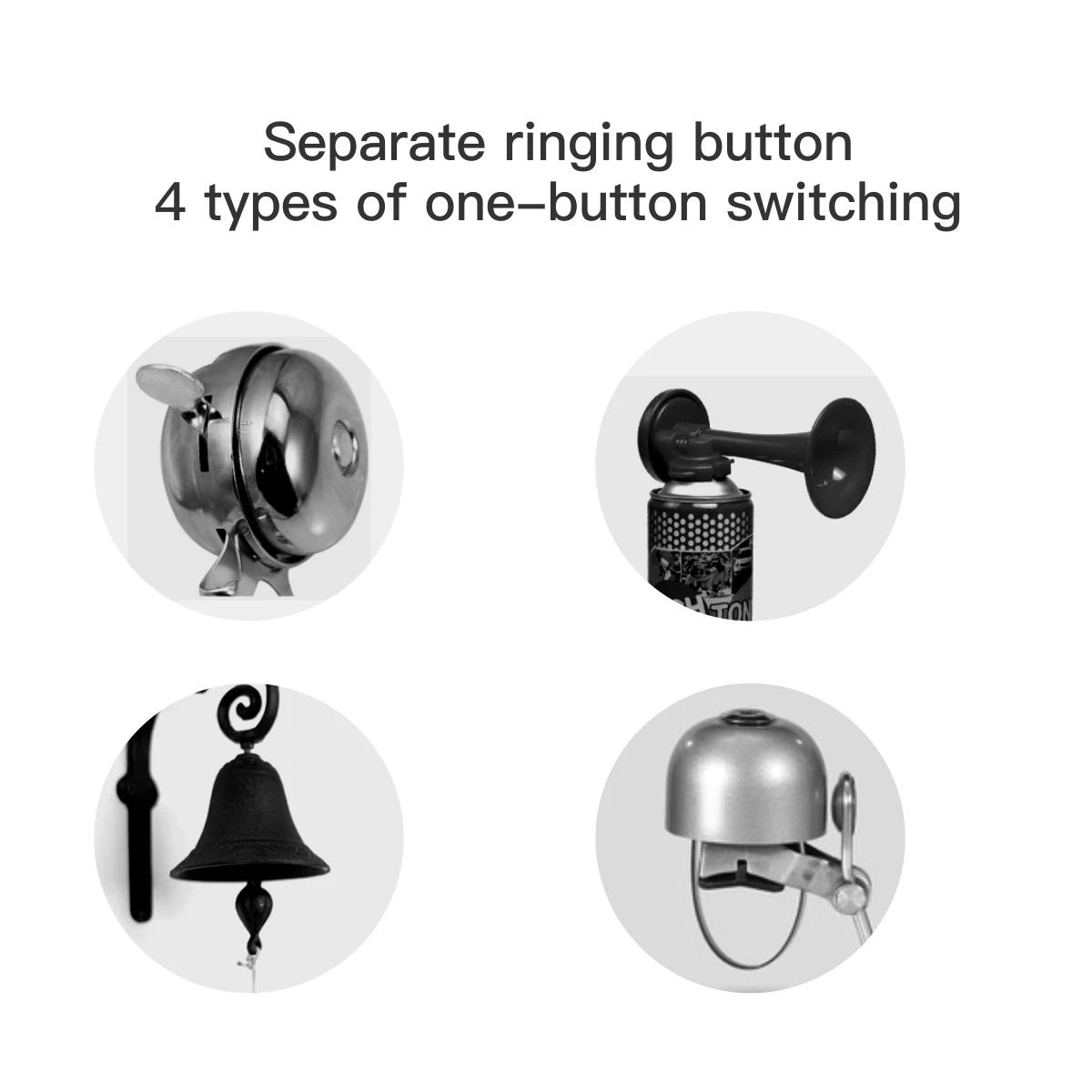 TWOOC 100db bike horn 4 sound modes bicycle electric bell for handlebars waterproof rechargeable battery bicycle accessorie bicycle bell,bicycle accessories,bicycle horn
