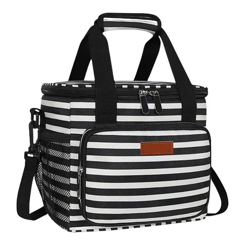 

Изолированная сумка для ланча, большая многоразовая сумка для ланча из ткани Оксфорд, женская и мужская изолированная сумка для ланча