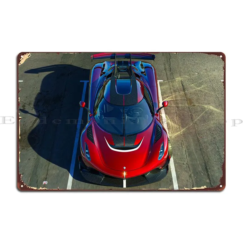 Koenigsegg Jesko Metal Sign Retro Party Plates Cave Custom Wall Decor Tin Sign Poster