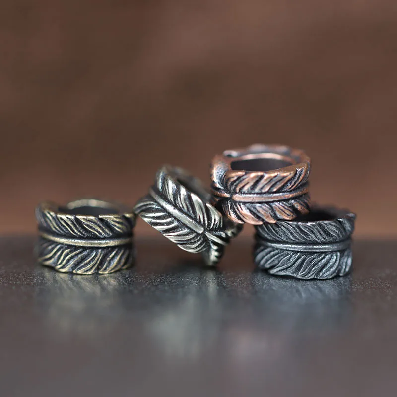 6 Perline EDC In Bronzo Con Teschio Per Paracord | Accessori Per Coltelli, Torce, Chiavi, Fai Da Te