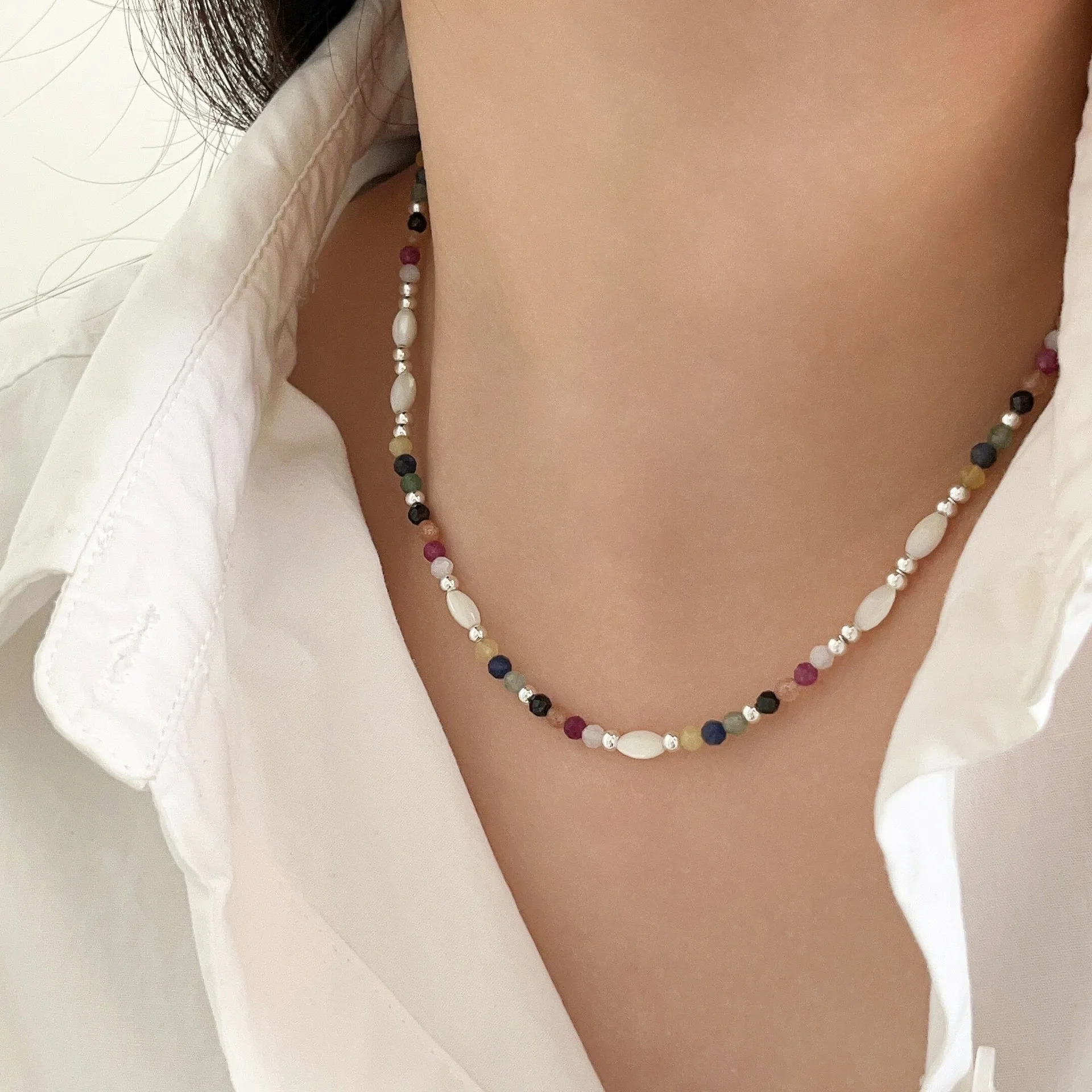 ZEBRA PATH Cherry Pearl Necklace, Aesthetic Necklace, Korean Necklace, Y2K  Necklace, Pearl Necklace, Beaded Necklace For Women And Girls