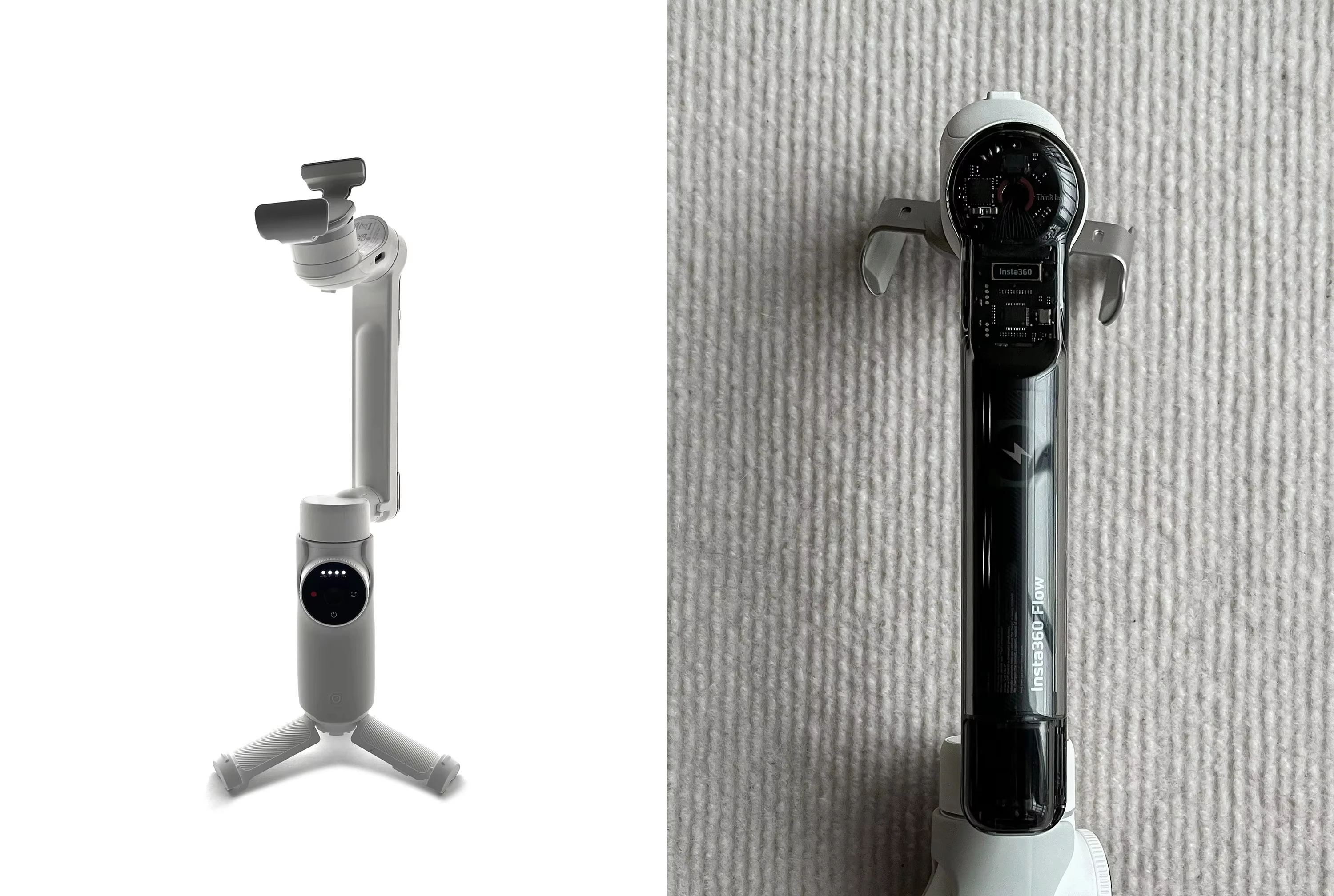 Insta360 Flow Mobile Gimbal-AI Smartphone Stabilizer / Tracking 3-Axis Stabilization-Built-in Tripod and Selfie Stick