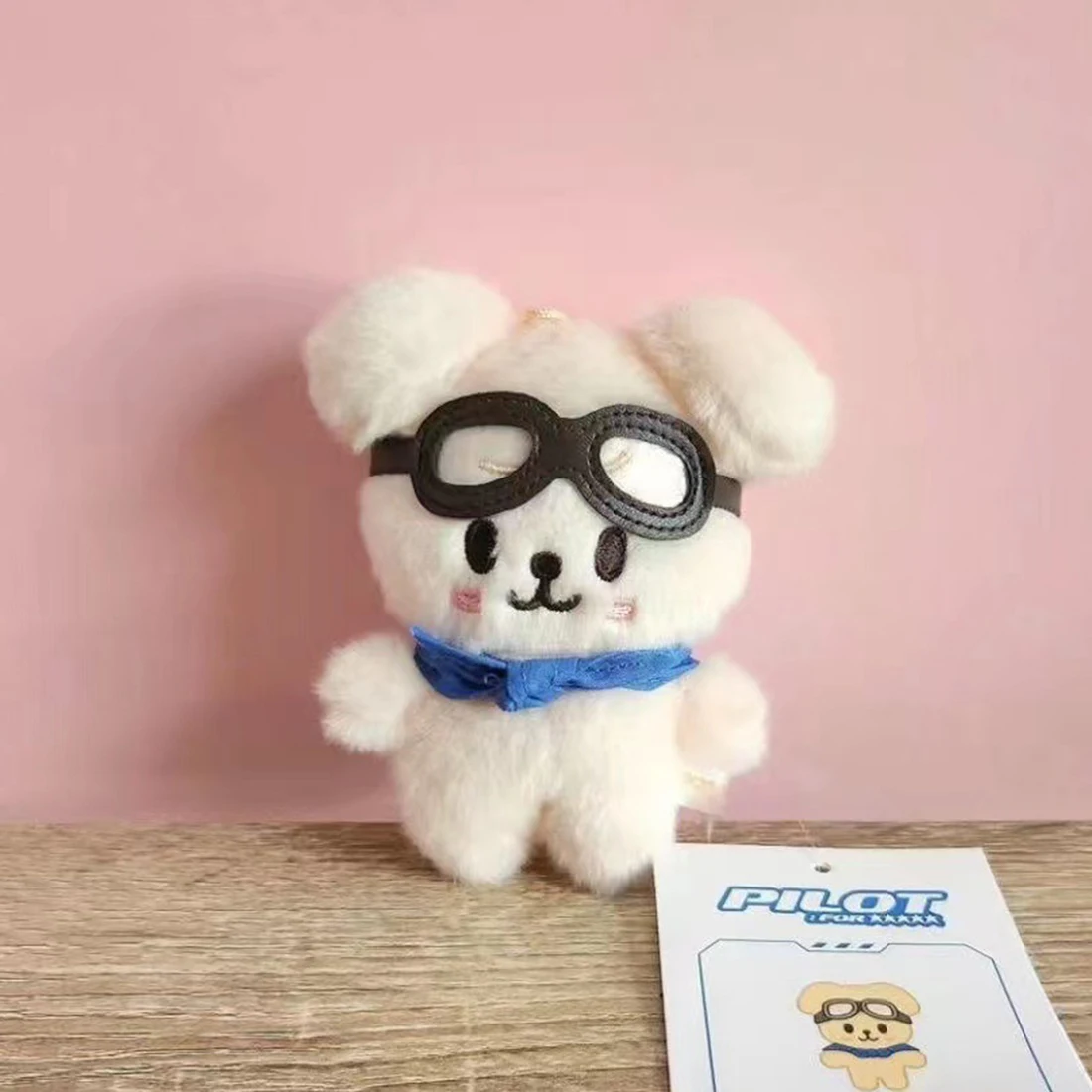 귀여운 봉제 인형 필드 리 롱푸 키체인, 귀여운 애니메이션 동물 인형, 어린이 생일 선물, 한국 10cm