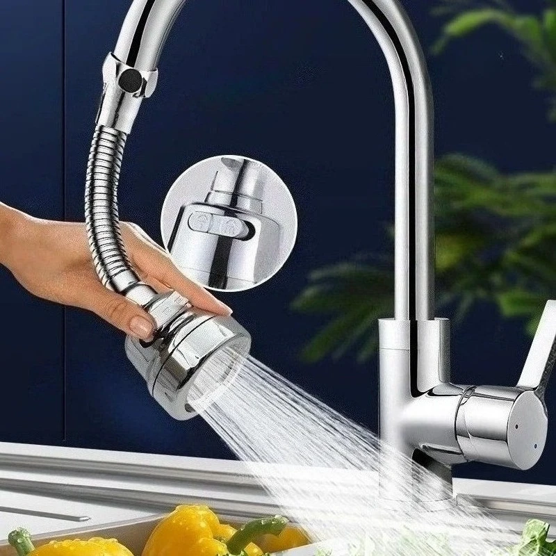 360 Degree Rotatable Faucet Extender Water Saving for Kitchen & Bathroom