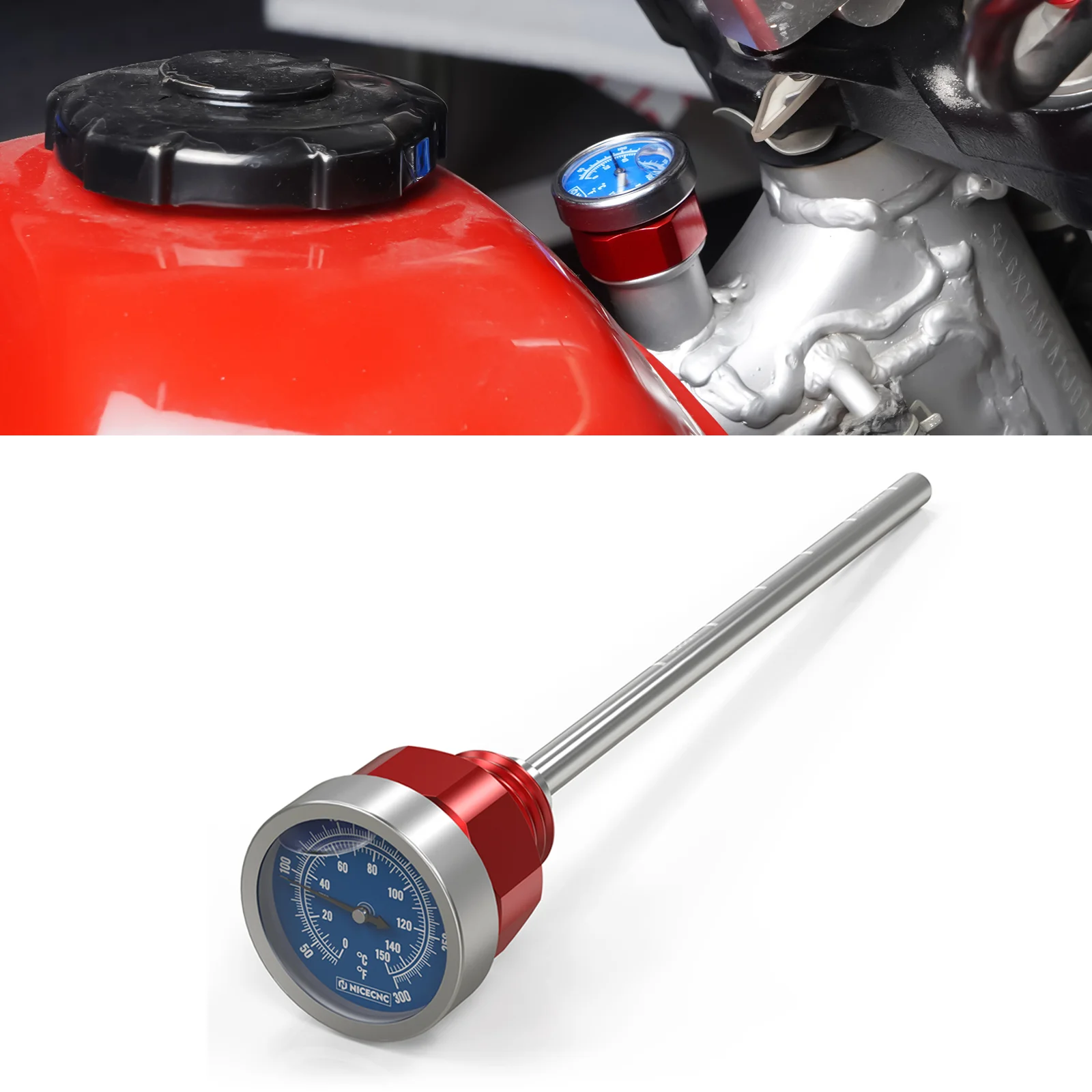 MotorcycleOilTemperatureDipstickForHondaXR650LXR650L19932023202220212020