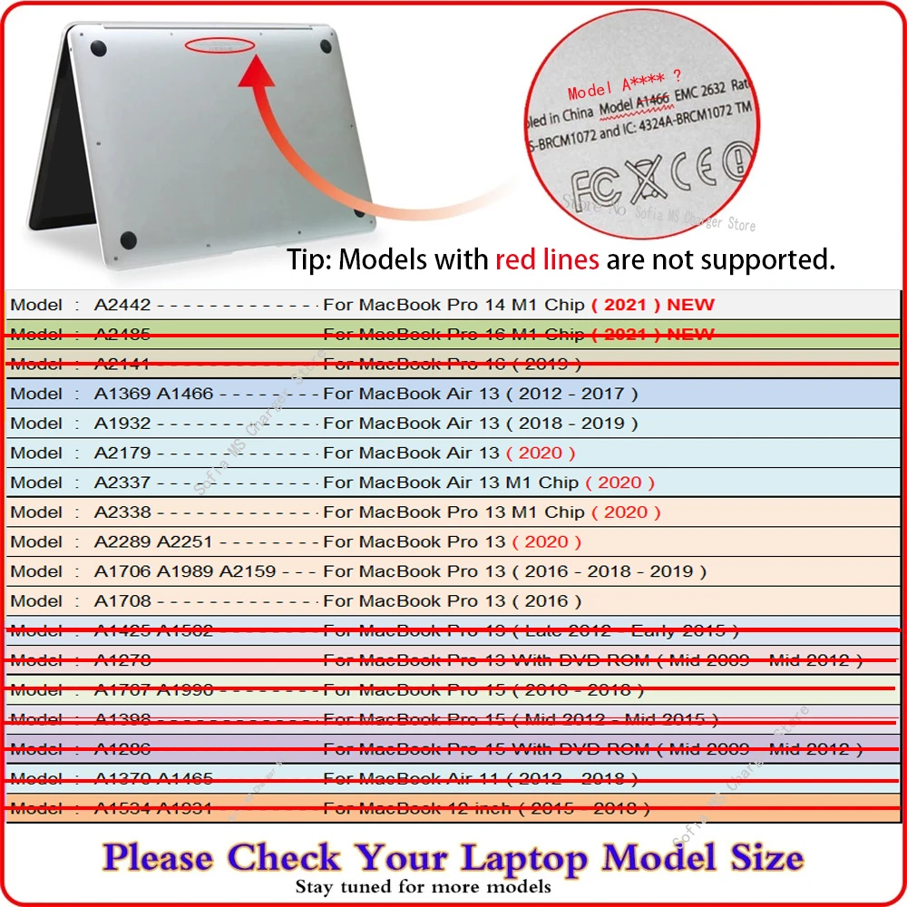 Portátil para 2023 Macbook m2 Pro 14 Capa para 2023 ar 13 m1 Chip Case com Teclado Capa Para2023 Pro 13 Protetor de Tela Case do - Imagem 4