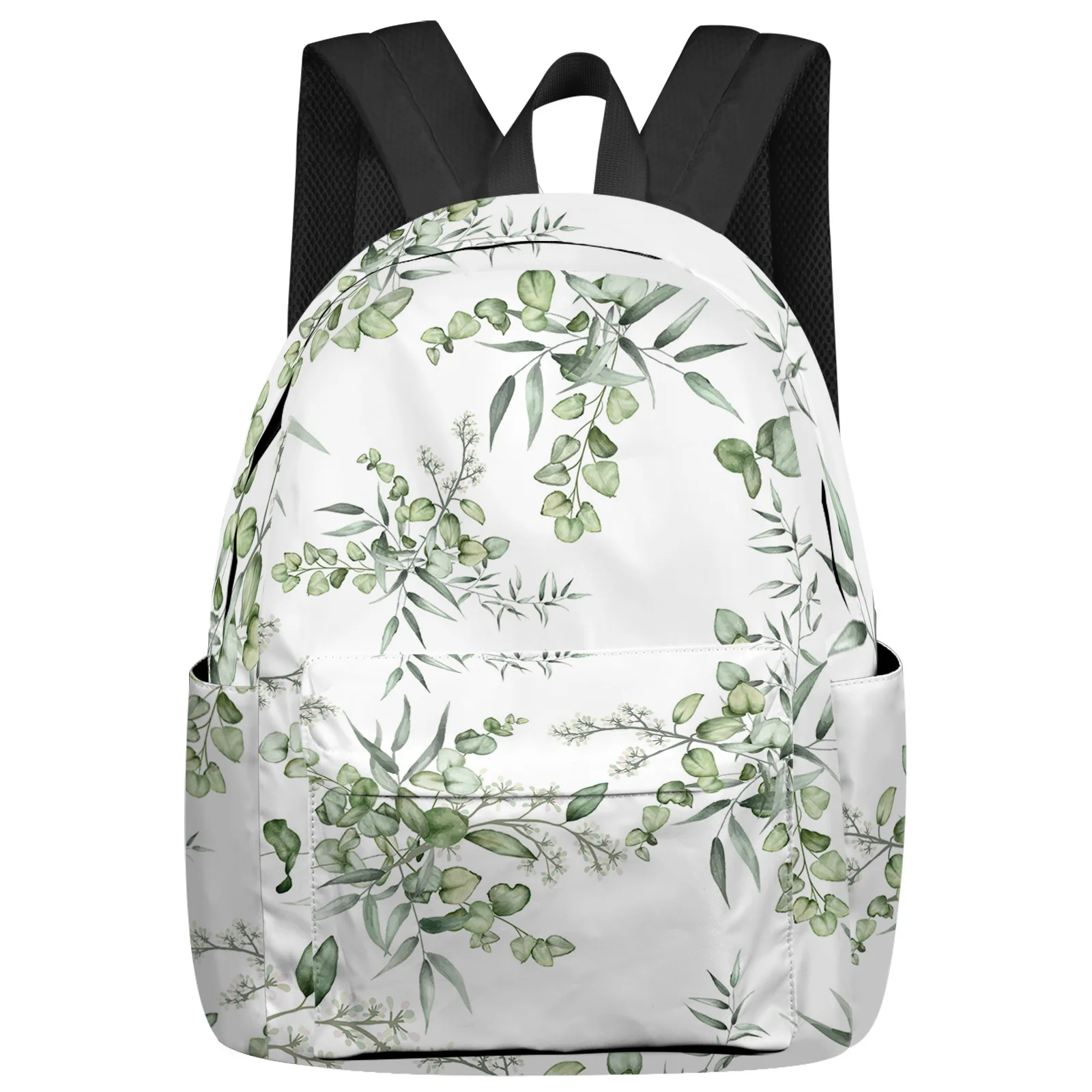 

Plant Leaves Watercolor Backpack Men Women's Fashion Travel Backpack High Capacity Student School Bags