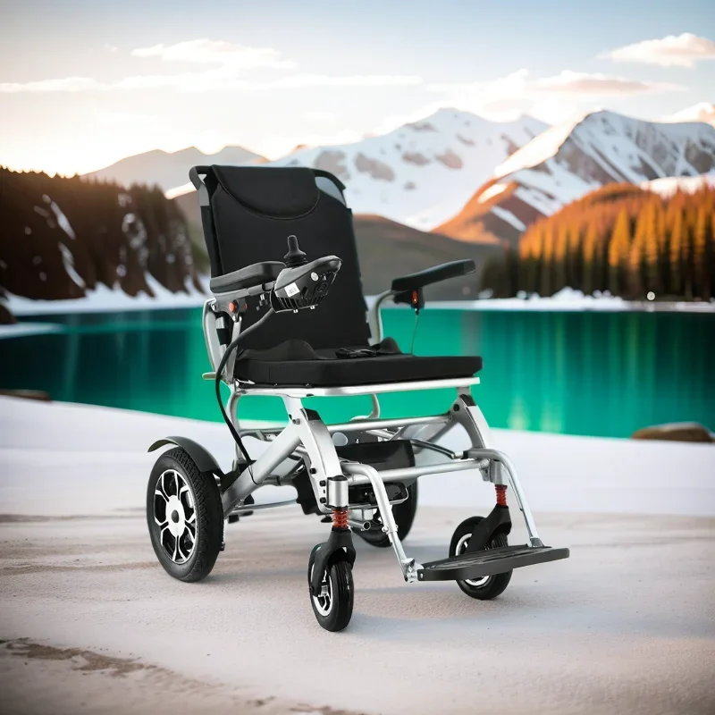 Foldable electric wheelchair