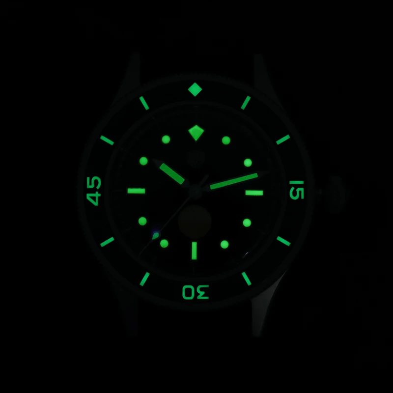 Watchdives WD50F 50-Fathoms Watch Sapphire Crystal 300M Watchproof C3 Luminous NH35 Automatic Mechanical 40mm 316L Steel Watch