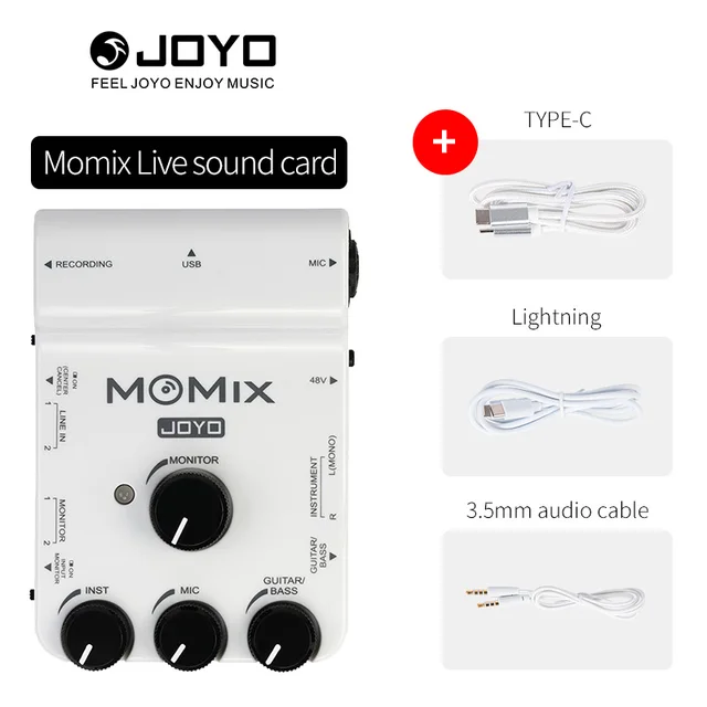 Joyo Momix Otg Audio Interface For Portable Recording Live 