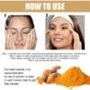 Face Whitening Serum Turmeric Dark Spot Correcting Essential Oil Brighten Fade Freckle Removal Pigment Beauty Face Skin Care 4