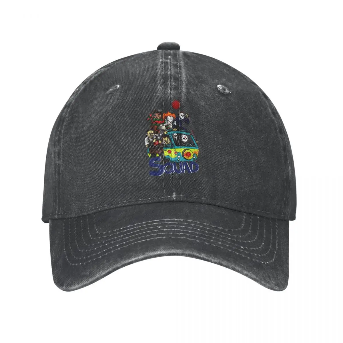 

Бейсболка унисекс Witch Хэллоуин с машинкой Merch, забавная ужасная Потертая джинсовая кепка с потертостями, Классическая Кепка для улицы, бега, гольфа, солнцезащитная Кепка