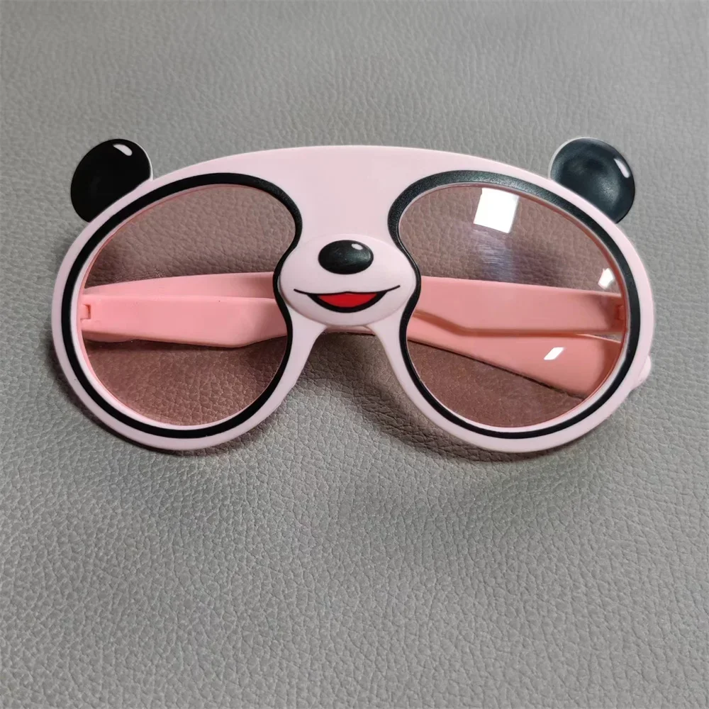 Children Sunglasses Kids Sunglasses Cute Cartoon Panda For Boys Girls Silicone Outdoor UV400 Shades Protection Eyeglasses Gifts