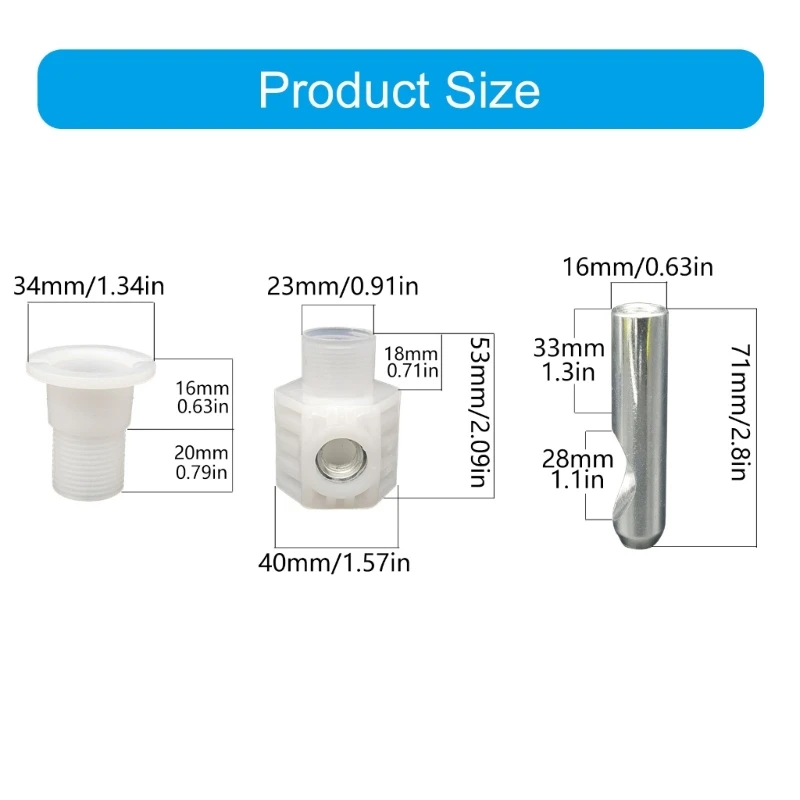 Y6GD Multipurpose Wall Mount Toilet WC Screws Accessory for Secure Installation