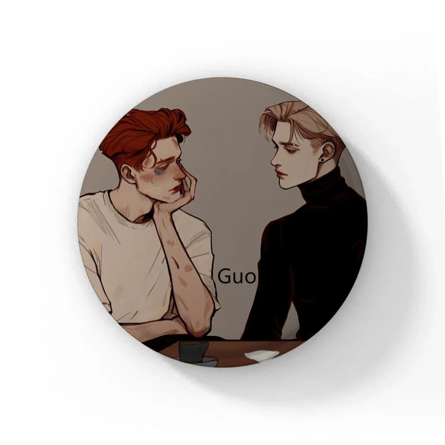 Description Picture 6 of item58mm The Foxhole Court Button Pin Foxes Palmetto State Badge Fight Because You Don Know How To Die Brooch Bag Decor Fans Gifts