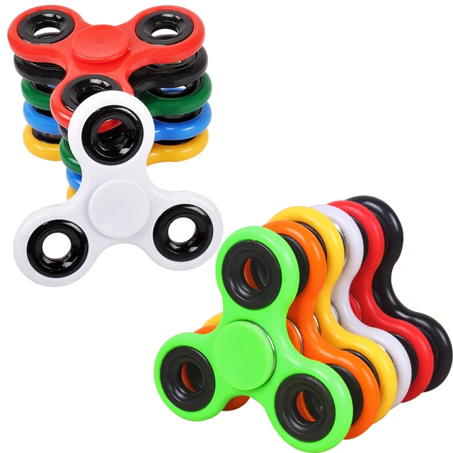 Fidget Spinner Toya Autism ABS Tri-Spinner High Quality Anxiety Ring ADHD Kids Adults Toys Hand Spinner Antiestres Funny Toy 1