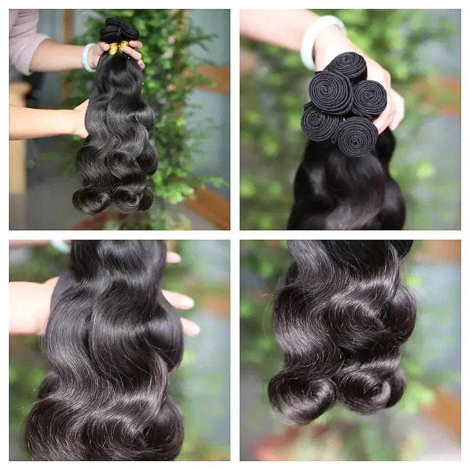 MELODIE Body Wave Human Hair Bundles Remy Unprocessed Raw Virgin Human Hair Water Wave Extensions 3 4 5 Bundles Deal