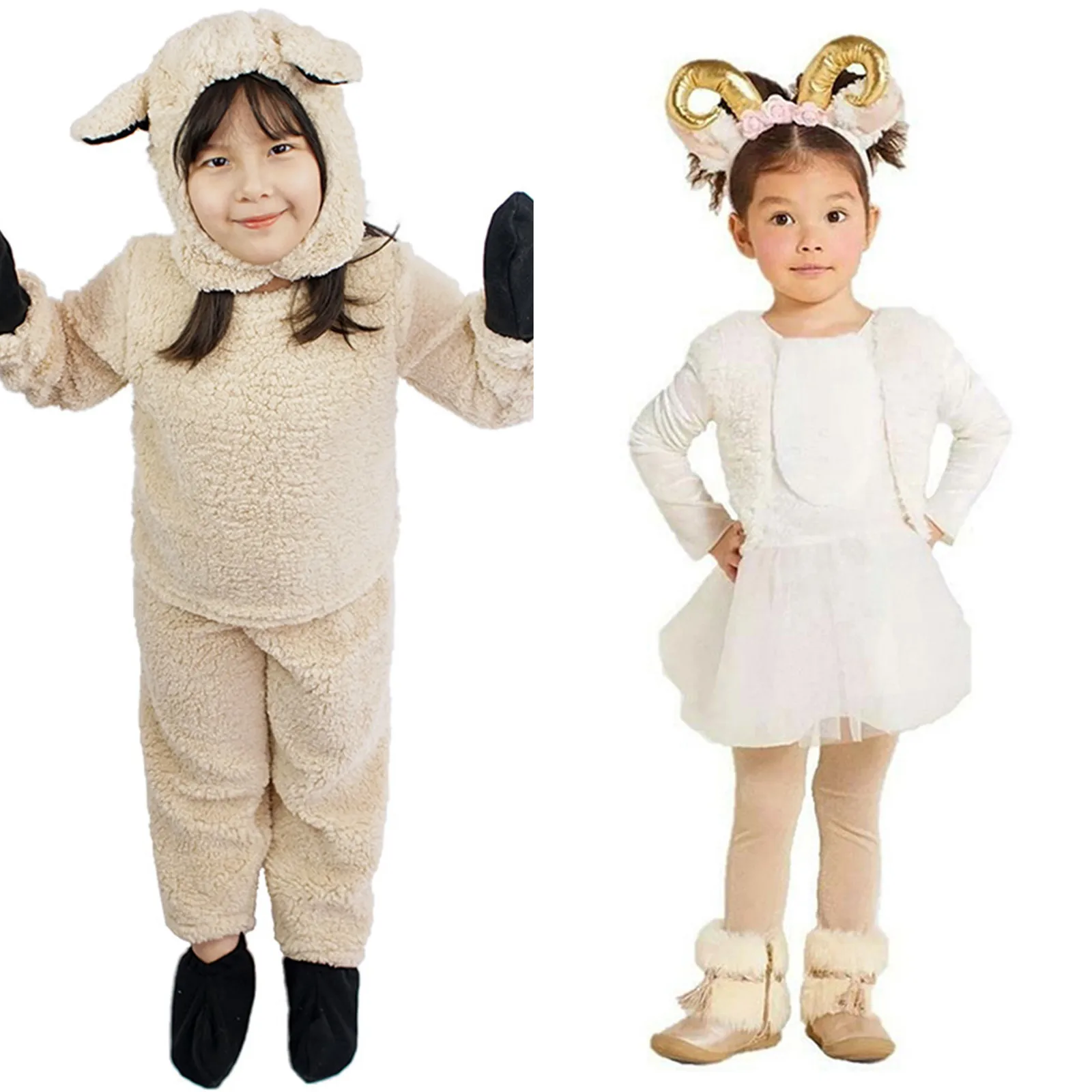 Halloween Costume Vestito Da Pecorella Bambina Halloween Costumes