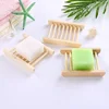 WBBOOMING 1pcs/6pcs Natural Wooden Bamboo Soap Dish Tray Rack Plate Box Holder Soap Storage Organizer Bathroom Drain Shelves 4