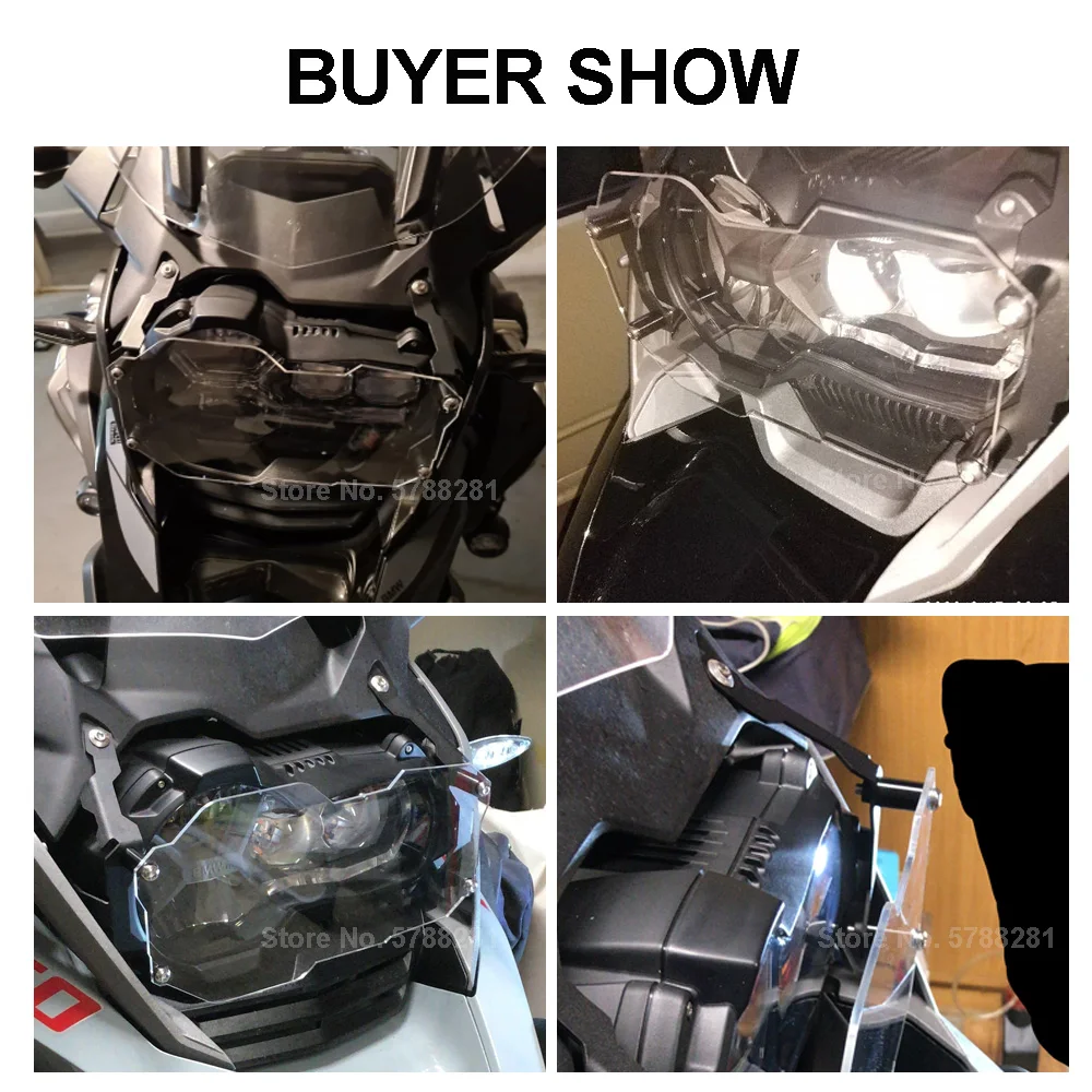BMW R1200GS R1250GS ADV R1200 R1250 GS GSA 어드벤처 모터사이클 헤드라이트 가드 프로텍터 렌즈 커버 전조등 보호대