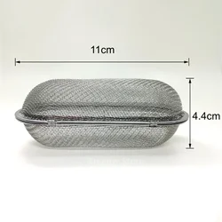 Oval Heart Sphere Shape Stainless Steel Mesh Ball Tea and Spice Infuser with Chain (Oval)