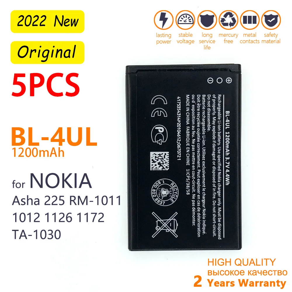 Batteria per Nokia Lumia 225 330 RM-1172 RM-1011 RM-1126 1200mAh BL 4UL BL-4UL 111