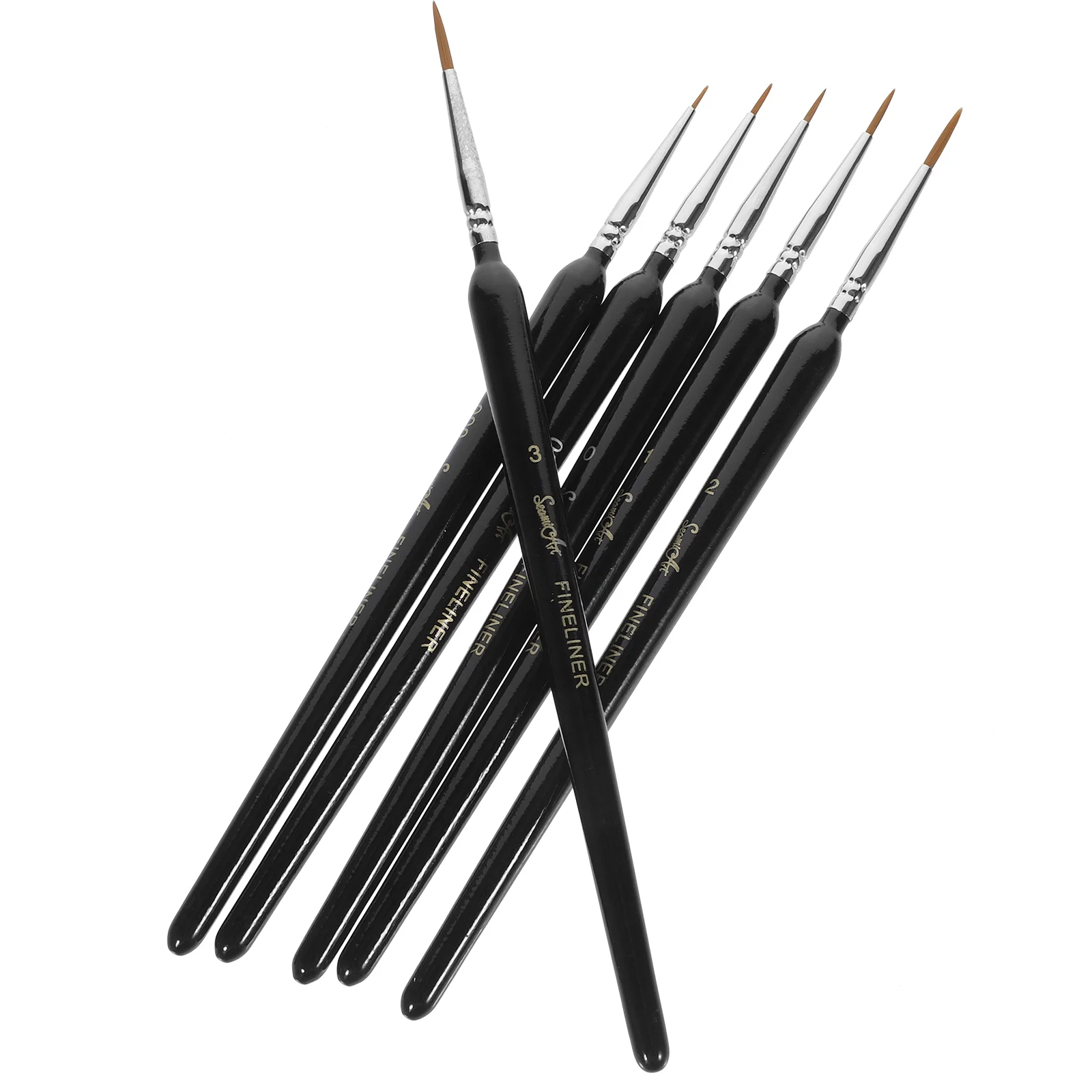 

6Pcs Calligraphy Brushes Traditional Calligraphy Brushes Chinese Ink Pens Multi-Use Line-Drawing Brushes