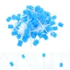 Healifty Bicarbonate Gum 100Pcs Disposable Oral Cares Sponge Tooth Shape Cleaning Swab Mouth Gum 1