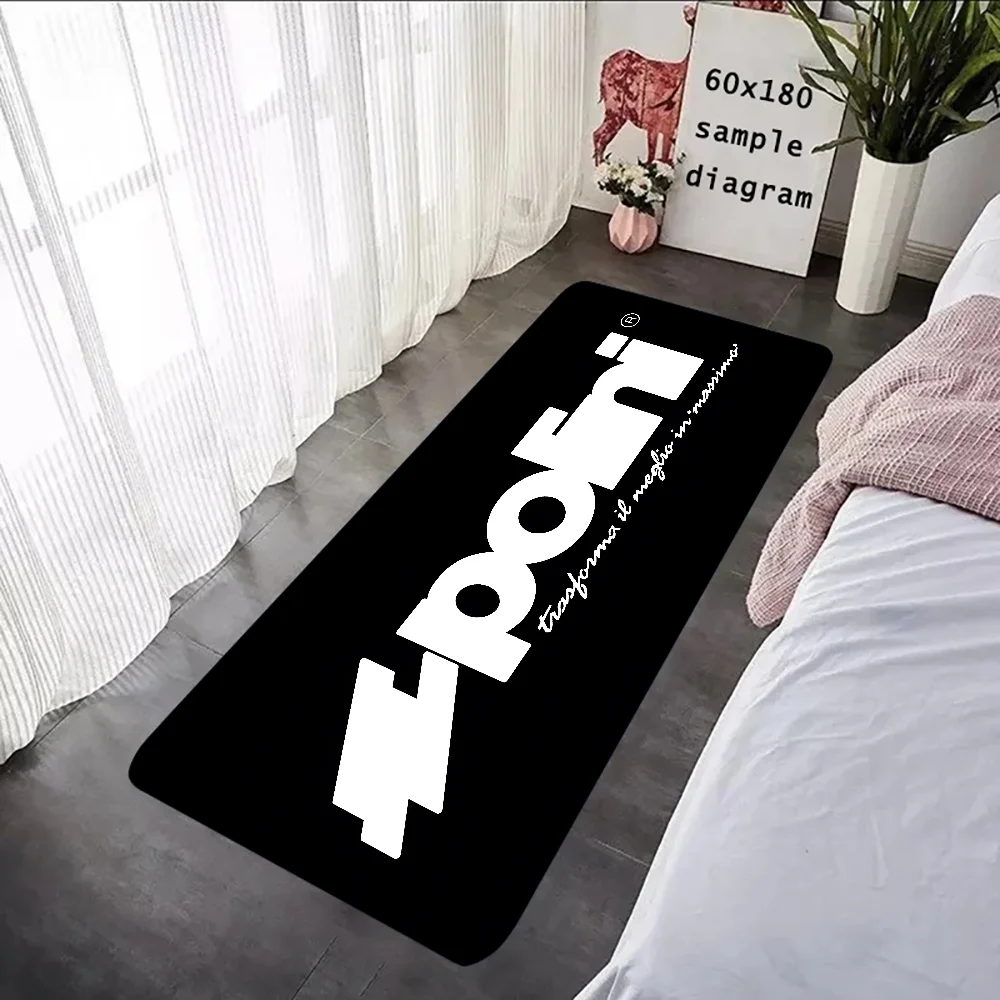 P-Polini-이탈리아 S-스쿠터 레이서 바닥 매트 그래픽 인쇄 플란넬 Doormats 욕실 주방 입구 카펫 홈 장식