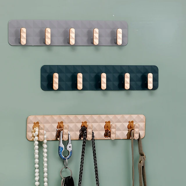 Kulcstartó A Fali Vízálló, Önálló Falhoroghoz Függő Kulcsok Ruháinak Horog Kabátos Törülközőtartó Fürdőszobai Kiegészítők