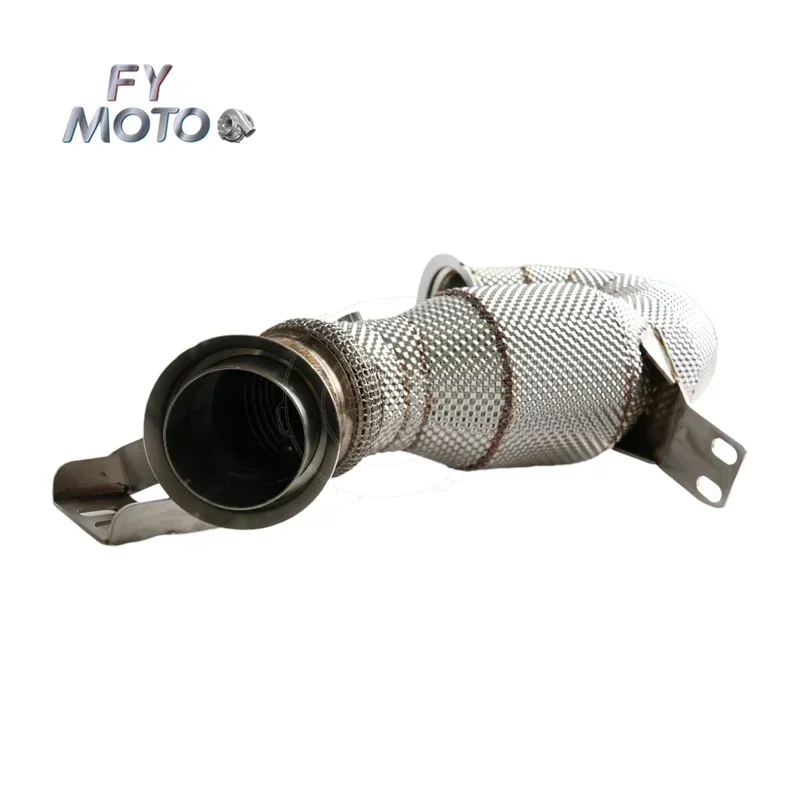 Catted Downpipe with heat shield for AMG GT43 GT50 GT53 GLE53 S450 S500 M256 3.0T