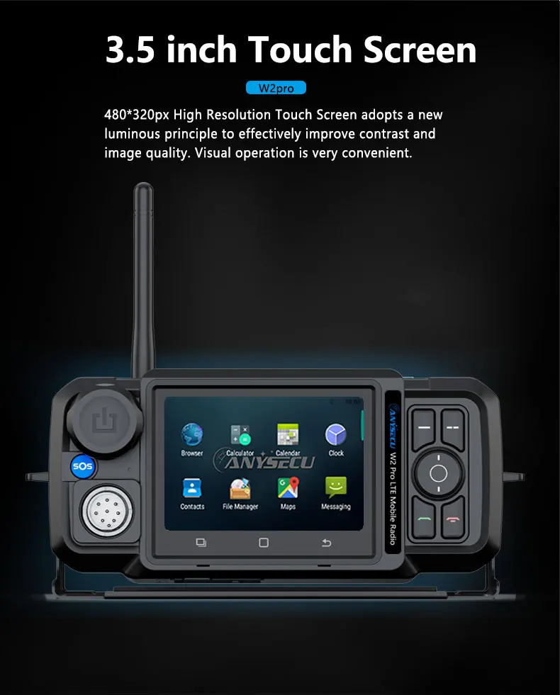 New Zello 4G-W2Pro Unlocked 4G Network Radio Android 11 WIFI Poc Radio work wit