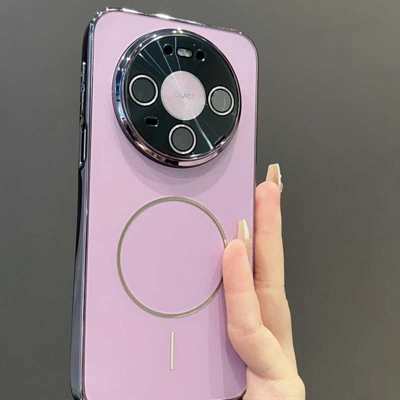 Luxury Magnetic Matte Plating Armor Case with Magsafe Compatibility