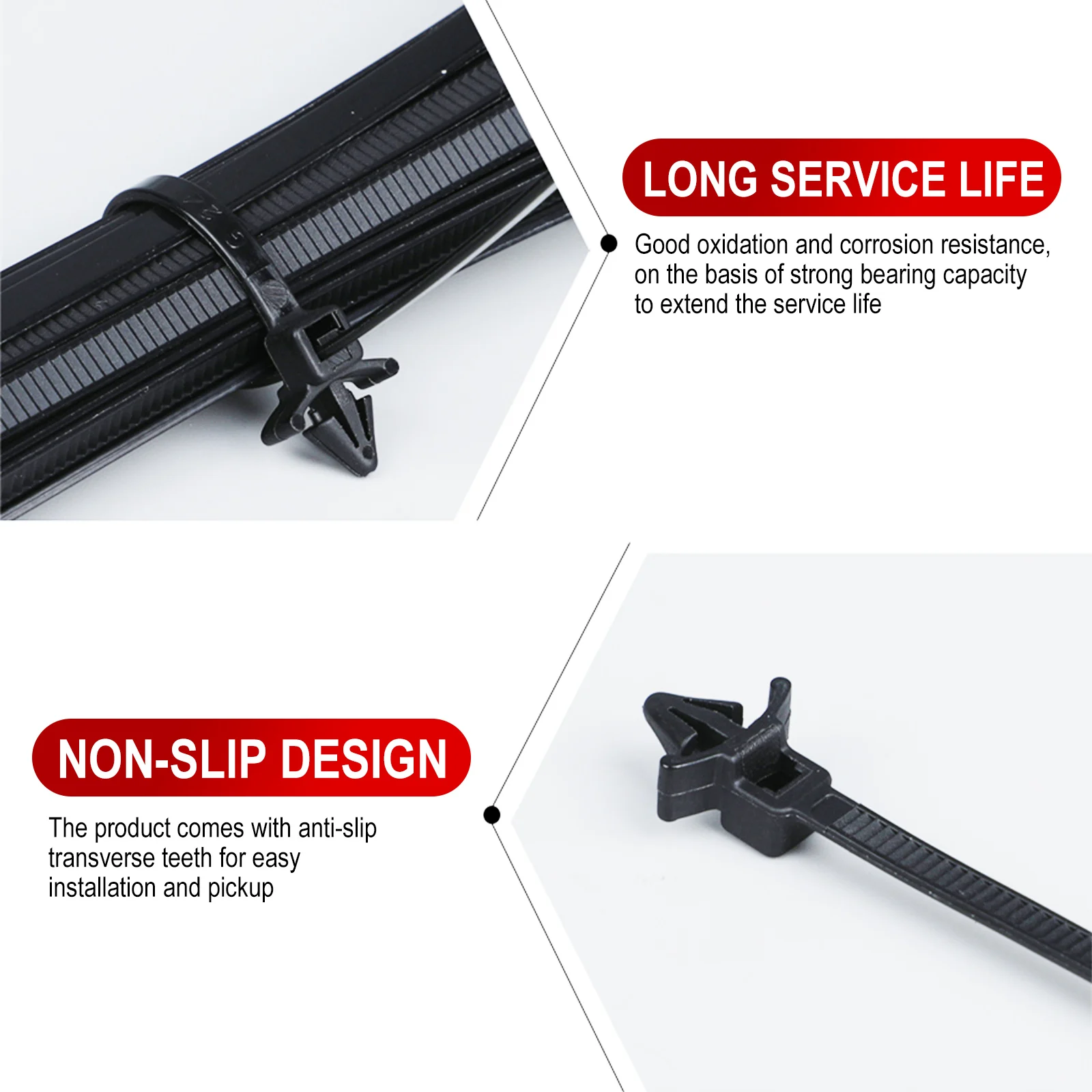 Car Wire Harness Fastener Cable Clamp Clips Cable Ties Management Organizers Corrugated Pipe Route Fixed Retainer Car-styling